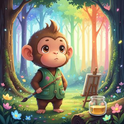 《啊呦叔叔說故事》EP263 森林的勇敢小畫家｜繪本故事（勇於認錯）