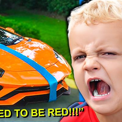 Spoiled Kid has MELTDOWN over LAMBORGHINI...