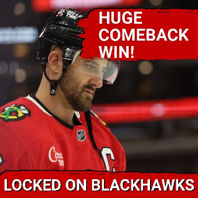 Chicago Blackhawks Late Comeback Win Over Maple Leafs | Foligno INJURY Update, Rinzel SCRATCHED