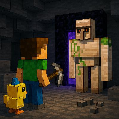 Chapter 23 – The Stone Guardian (Bedtime Story for Kids) | Karlik’s Minecraft Stories