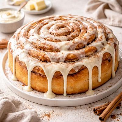 The Giant Homemade Cinnamon Roll Recipe The Giant Homemade Cinnamon Roll Recipe