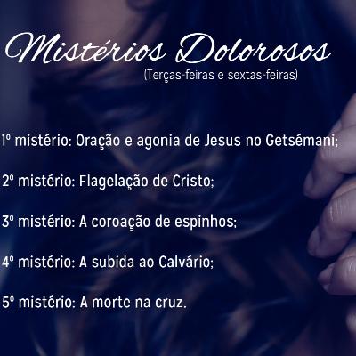 Mistérios Dolorosos (Terça e Sexta)