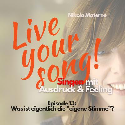 Was ist eigentlich die "eigene Stimme"?