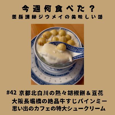 #42 京都穴場の胡椒餅&豆花/大阪長堀橋の絶品牛すじバインミー/思い出のカフェの特大シュークリーム #42 京都穴場の胡椒餅&豆花/大阪長堀橋の絶品牛すじバインミー/思い出のカフェの特大シュークリーム