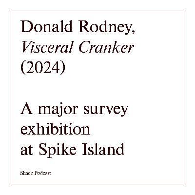 Donald Rodney: Visceral Canker. A major survey exhibition at Spike Island
