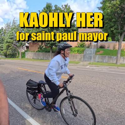 Bike ride with Rep. Kaohly Her, candidate for Saint Paul mayor