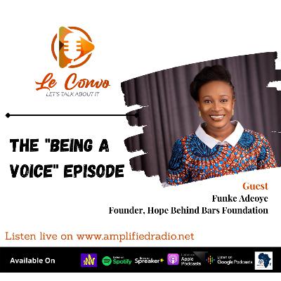 BEING A VOICE BEING A VOICE