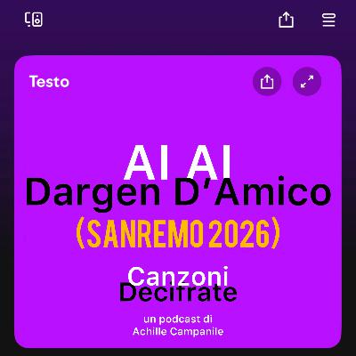 Ep. 14 AI AI - Dargen D'Amico