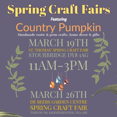 Springing back into crafting and craft fairs! Springing back into crafting and craft fairs!