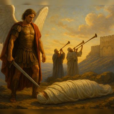Body Of Moses . Satan and Micheal The Archangel Fighting Over The Body Of Moses