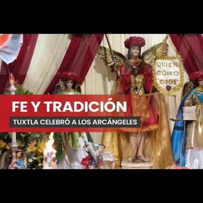 Fiesta a los Arcángeles en la colonia 17 de Mayo.