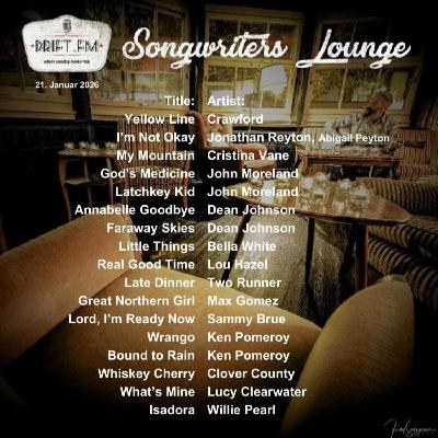 Songwriters Lounge vom 21. Januar 2026 Songwriters Lounge vom 21. Januar 2026