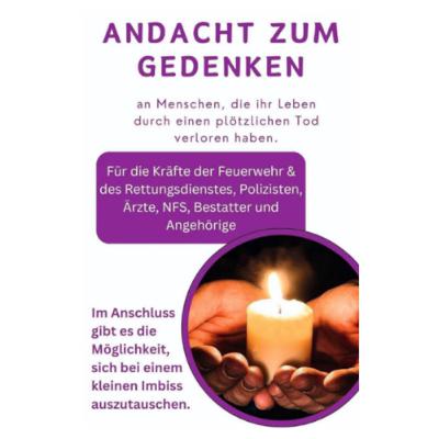 Blaulichtgottesdienst für Rettungskräfte in der Autobahnkirche Rothenschirmbach