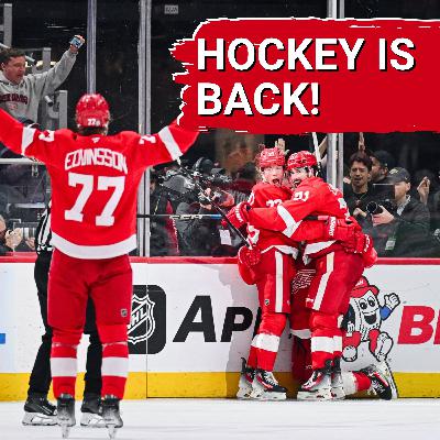 Hockey is back! Previewing the home opener against the Montreal Canadiens | Detroit Red Wings honor Alex Delvecchio