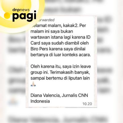 ID Card Istana Jurnalis CNN Indonesia Diambil BPMI, Ini Kata IJTI! | DNP News Pagi (29/09/2025)