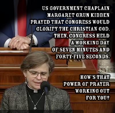 The Seven Minute and Forty-Five Second God of the US Congress