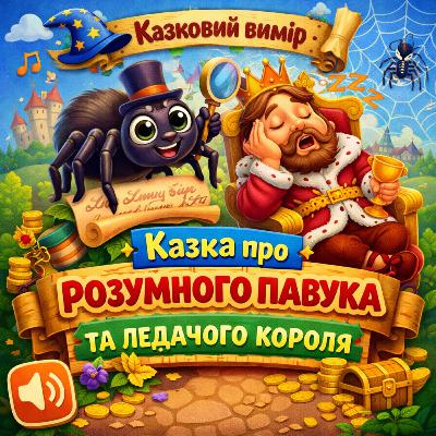 Казка про розумного павука та ледачого короля
