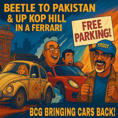Beetle to Pakistan, Kop Hill in a Ferrari & Cars for High Streets! | BCG Therapy w/ Sy & Fiona