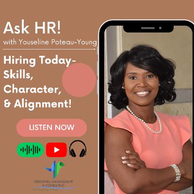 Hiring Today- Skills, Character, and Alignment! Hiring Today- Skills, Character, and Alignment!
