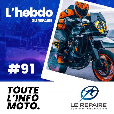 L'hebdo Du Repaire #91 - KTM 1390 SMT, Moto à hydrogène Kawasaki, Harley-Davidson nouveautés, Husqvarna Vitpilen 125 et 401, un marquage routier pour motards