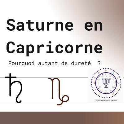 Saturne en Capricorne