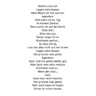 Text01: Grübeln…