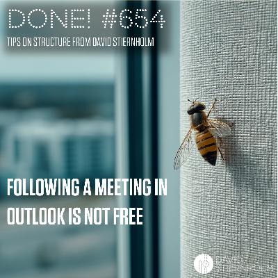 Following a meeting in Outlook is not free Following a meeting in Outlook is not free