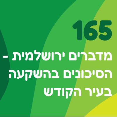 פרק 165: מדברים ירושלמית - הסיכונים בהשקעה בעיר הקודש