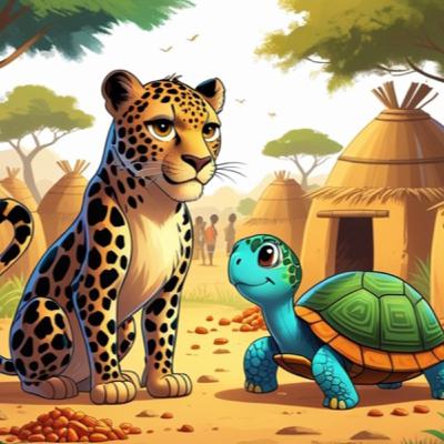 GUINÉE ÉQUATORIALE 🇬🇶 : Le léopard et la Tortue