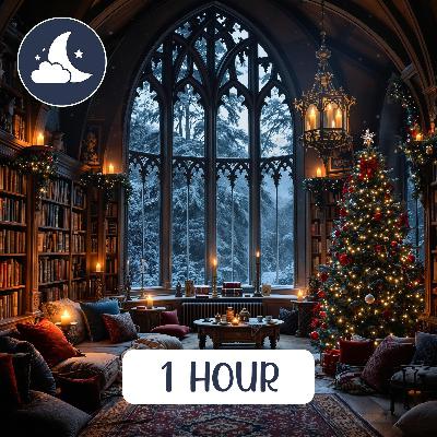 Hogwarts Library Study Session at Christmas with Harry, Ron, and Hermione - Animated Ambience for Focus and Relaxation