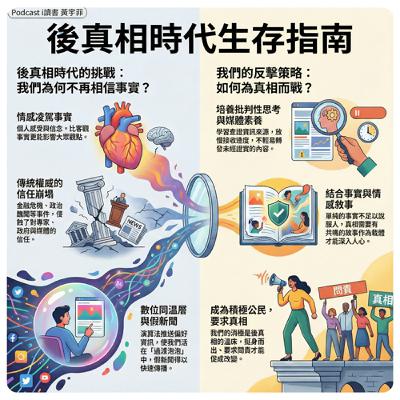 #假新聞時代   #後真相     假新聞最強的武器，是情緒   後真相時代，清醒就是力量