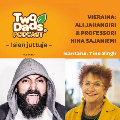 Koomikko Ali Jahangiri ja Neuropsykologian erikoispsykologi, professori Nina Sajaniemi Koomikko Ali Jahangiri ja Neuropsykologian erikoispsykologi, professori Nina Sajaniemi