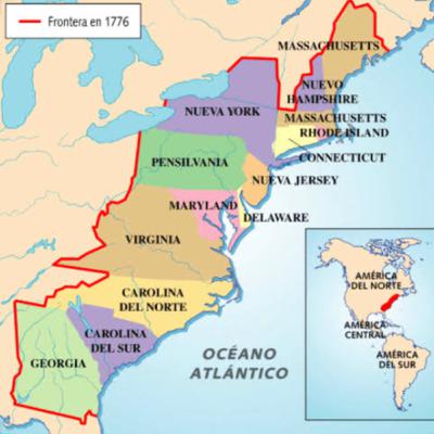 Las trece colonias de norteamérica Las trece colonias de norteamérica