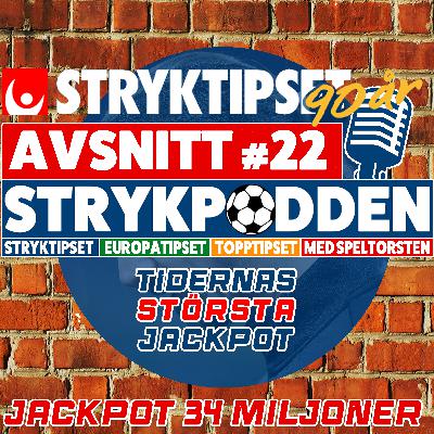 PODCAST: Inför Stryktipset 26 Oktober (vecka 43) – Avsnitt 22 – Jackpot 34 Miljoner PODCAST: Inför Stryktipset 26 Oktober (vecka 43) – Avsnitt 22 – Jackpot 34 Miljoner