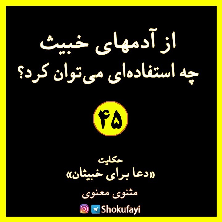 از آدمهای خبیث چه استفاده ای می توان کرد؟