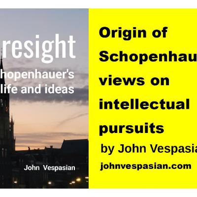 Origin of Schopenhauer’s views on intellectual pursuits