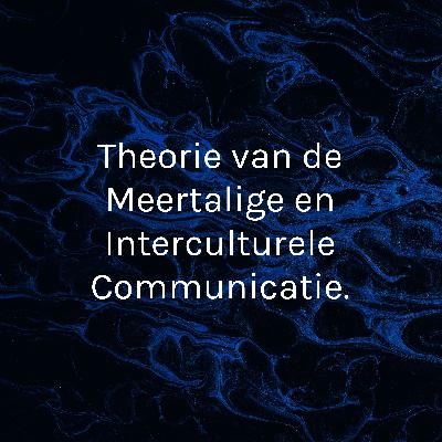 Episode 9. Interculturele communicatie in een educatieve context