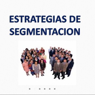 Estrategias de segmentación.