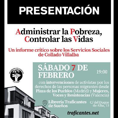 Presentación del informe sobre Servicios Sociales "Administrar la Pobreza, Controlar las Vidas"