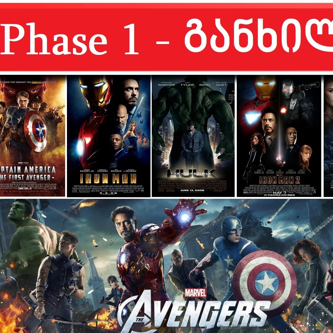 Podcast ფილმებზე - გადაცემა 2: MCU Phase 1/ მარველის კინოსამყარო: ფაზა 1 Podcast ფილმებზე - გადაცემა 2: MCU Phase 1/ მარველის კინოსამყარო: ფაზა 1