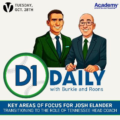 Key Areas for Josh Elander: Transitioning to the Role of Tennessee Head Coach [D1 Daily]