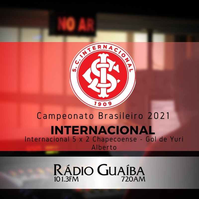 INTERNACIONAL 5 x 2 CHAPECOENSE - Gol de Yuri Alberto INTERNACIONAL 5 x 2 CHAPECOENSE - Gol de Yuri Alberto