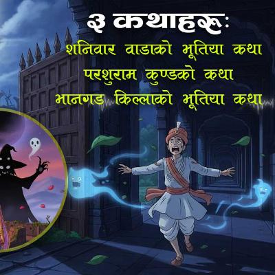 ३ लोककथाः शनिवार वाडाको भूतिया कथा । परशुराम कुण्डको कथा । भानगड किल्लाको भूतिया कथा । ३ लोककथाः शनिवार वाडाको भूतिया कथा । परशुराम कुण्डको कथा । भानगड किल्लाको भूतिया कथा ।