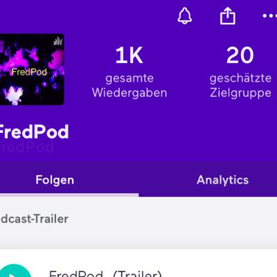 1k Wiedergaben OMG Danke