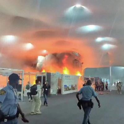 Fire erupts during UN climate talks in Belem, Brazil