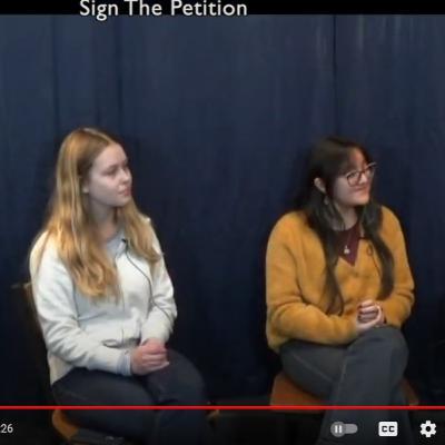 Rhode Island School Food Waste Solution Leaders Emma Pautz and Bella Quiroa