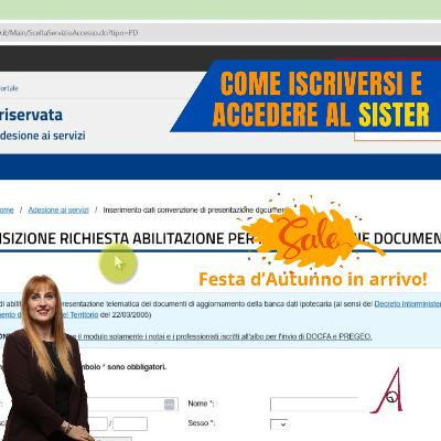 EP 269 - Come iscriversi e accedere al sister EP 269 - Come iscriversi e accedere al sister