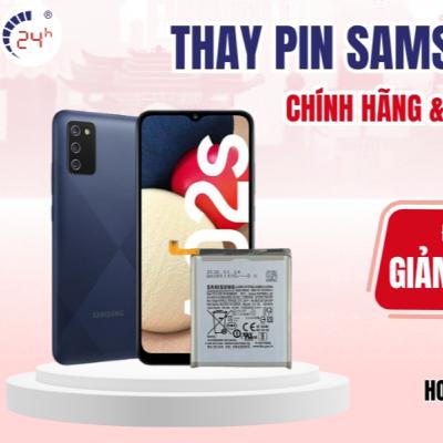 Dich vu thay pin Samsung Galaxy A02s uy tin, nhanh chong chi trong 30 phut
