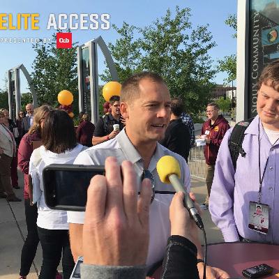 AUDIO: @coach_fleck spent a few minutes with the media before #GRT17 kicked off today! He's excited to see the state!