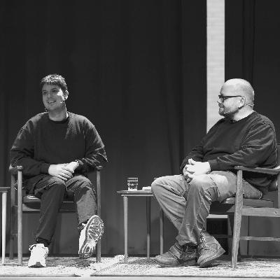 Caspar Eric og Bjørn Hatterud i samtale Caspar Eric og Bjørn Hatterud i samtale